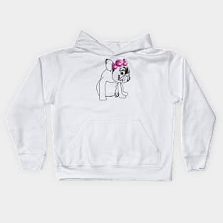 Love French Bulldog Kids Hoodie